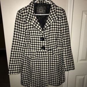 Houndstooth Trench Coat